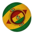 thumbnail image 2 of Unisex Vintage Bolivian Flag Bucket Hat Fisherman Cap Reversible Travel Sunhat With Reflective Stripe, 2 of 7