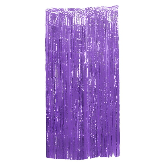 Maytalsory Stylish Backdrops With Shimmer Metallic Streamers Curtain Glittering Backdrops Versatile Premium Light Purple 8.2ft,1pc 1Set