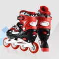 thumbnail image 3 of Patins à Roulettes 2 en 1 4 Patins à Roulettes 2 en 1 Taille Réglable Patins à Roulettes pour Enfants et Adultes Patins à Roues Lumineuses pour l'Extérieur, 3 of 9