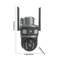 thumbnail image 2 of AZXY Security Cameras Wireless Wifi,Outdoor Security Cameras,Surveillance Camera Waterproof,Solar Smart 360 Camera Outdoor with Monitor Double-Lens for Home, 2 of 9