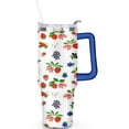 thumbnail image 2 of 40 oz Strawberry Fruit Cup with Handle Vacuum Insulated Tumbler Gift for Women Men, 2 of 7