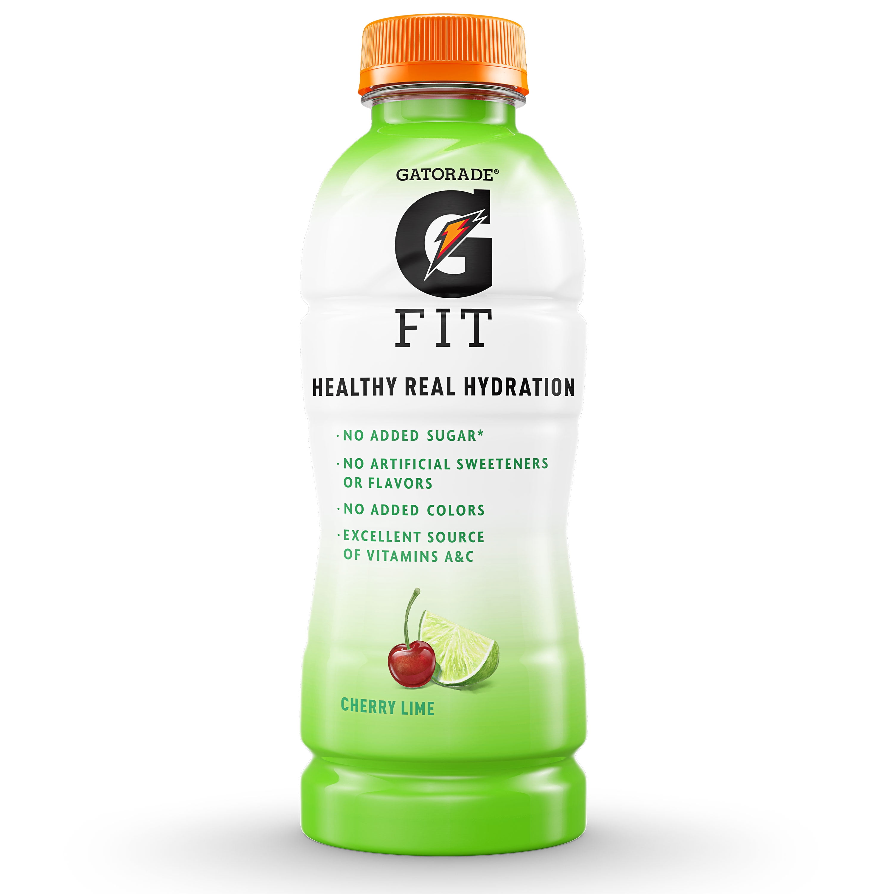 Gatorade Fit Electrolyte Beverage, Healthy Real Hydration, Cherry Lime, 16.9 oz Bottle