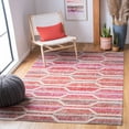 thumbnail image 2 of SAFAVIEH Montage Doretta Geometric Indoor/Outdoor Area Rug, Red/Ivory, 8' x 10', 2 of 9