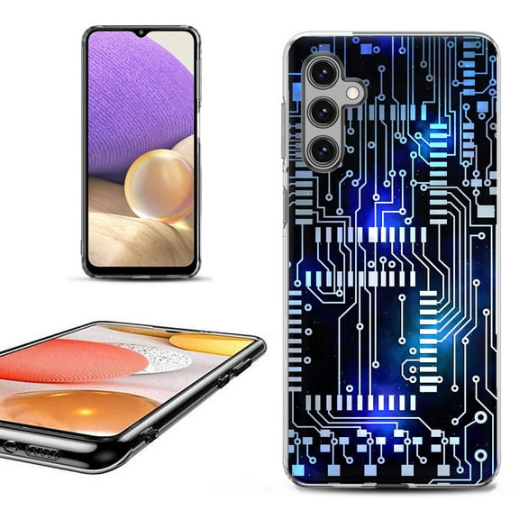 OneToughShield ® for Samsung Galaxy A14 5G Phone Case, Fashion Cover Case - Cosmos Circuit