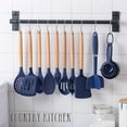 thumbnail image 4 of Country Kitchen 38-Pc Cooking Utensils Set Silicone Spatula & Kitchen Gadgets, Navy, 4 of 7