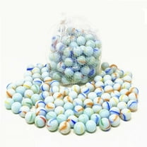 500 Pcs of White Glass Marbles for Vase, Games, & Toy Sling Shot Ammo 6lb Glass 5/8" 16mm