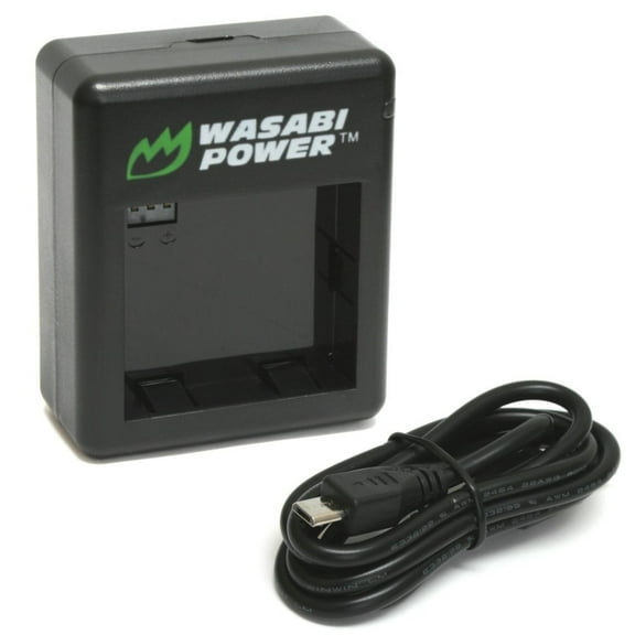 Wasabi Power Dual USB Battery Charger for YI Action Camera (U.S. Edition from YI Technology) and YI 88001, 88002, 88009, 88010, 88011