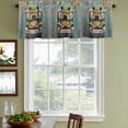 thumbnail image 3 of Bathroom Frog Curtain Valances for Windows, Kitchen Valance Window Treatments Panel 2 Pack, Toilet Animals Vintage Rod Pocket Short Curtains for Bathroom Bedroom 54 x 18 Inch, 3 of 8