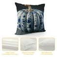 thumbnail image 4 of Leisuo Thanksgiving Fall Pillow Covers, Pillow Case, Pumpkin Blue and White Porcelain Holiday Pillow Protector Decorative Cushion Cover for Living Room/Bedroom, 4 of 5