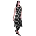 thumbnail image 3 of Moomaya Printed Womens Sleeveless Peter Pan Collar Kurta Pant Set,2 Piece Ethnic Set, 3 of 7