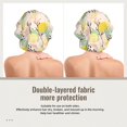 thumbnail image 2 of Yiaed Lemon Leaves Print Satin Bonnet Silk Bonnet Hair Bonnet for Sleeping Hair Bonnets, 2 of 6