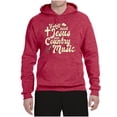 thumbnail image 2 of Wild Bobby, Y'all Need Jesus & Country Music, Pop Culture, Unisex Graphic Hoodie Sweatshirt, Vintage Heather Red, X-Large, 2 of 4