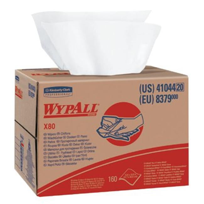 KimberlyClark Professional 41241044 Wypall X80 Wipers White160Roll