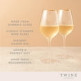 thumbnail image 3 of Twine Gilded Gold Rimmed Wine Glasses, Birthday Wedding Gifts 14oz Set of 2, 3 of 8