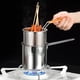 thumbnail image 1 of Olla para freír de acero inoxidable, olla para freír, fácil de limpiar, olla para freír Tempura japonesa para cocina casera, pescado seco con rejilla para ollas BLESIY Freidora, 1 of 8