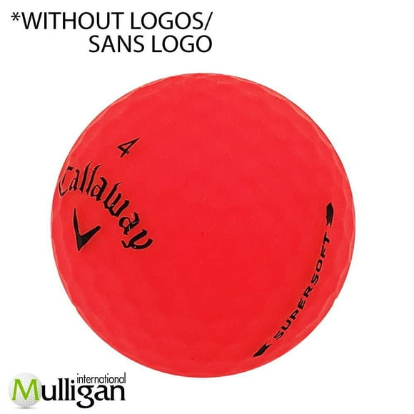 Mulligan - 48 Callaway Supersoft 5A Pristine Recycled Used Golf Balls, Red