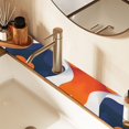 thumbnail image 2 of Yayeee Faucet Mat for Kitchen Sink 30" Diatomite Long Splash Guard Pad, Blue Abstract Wavy, 2 of 7