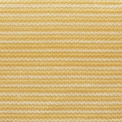 90% Shade Fabric 10x 12ft Sun Shade Cloth with Grommets for Pergola Cover Canopy Wheat, 12 Bungee Balls