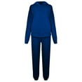 thumbnail image 7 of Womens 2 Piece Outfits Hoodie Sweatsuit Sets Oversized Sweatshirt Baggy Fall Comfy Sweatpants with Pockets, Casual Loungewear for Everyday Comfort and Style,Dark Blue,M, 7 of 7