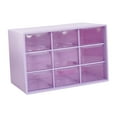 thumbnail image 1 of Organizador de cajones pequeños para escritorio, organizador de cuentas para mujeres, cajones de almacenamiento de escritorio para suministros de Púrpura, 1 of 8