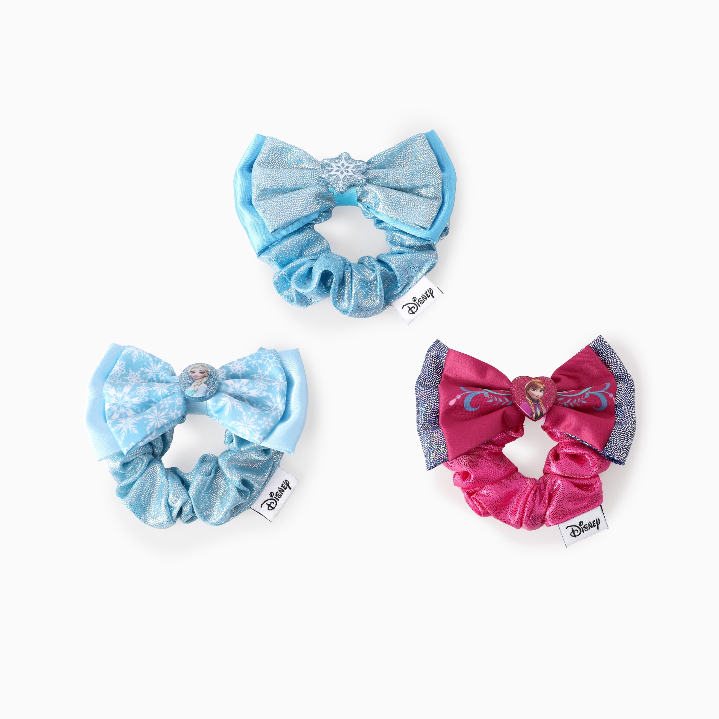 Disney Frozen Girls Scrunchies 3 Pack Bow Hair Ties Back to School Gift