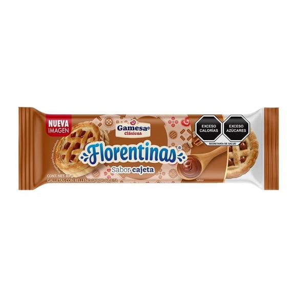 Galletas Gamesa Clásicas Florentinas sabor cajeta 83 g