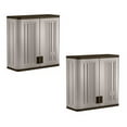 thumbnail image 1 of Suncast 4 Cubic Feet Resin Single Shelf Garage Wall Storage Cabinet (2 Pack), 1 of 6