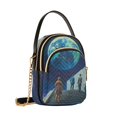 thumbnail image 7 of FORMRS Crossbody Bag for Women Quilted Travel Shoulder Cell Phone Purse with Chain Strap Handbag, Blue Planet, 7 of 7