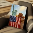 thumbnail image 7 of American Flag Canvas Wall Art, 4th of July Patriotic Canvas Print, Vintage Landscape Paintings for Modern Home Living Room Bedroom Office Decor, 7 of 7