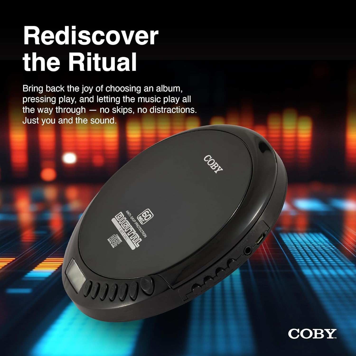Coby Portable CD Player with Anti-Skip Technology Built-In FM
