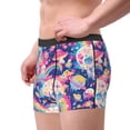 thumbnail image 2 of Yiaed Skull rainbow color space Print Men's Soft Cotton Boxer Shorts Breathable Boxers Underwear Moisture-Wicking Underwear Stretch Boxer Briefs for Man-Large, 2 of 5