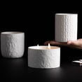 thumbnail image 3 of Wosthever Tazas vacías de velas sin olor con patrones en relieve para todos los estilos de decoración que combinan con todos los estilos de Aromaterapia y Aceites Esenciales Argyle, 3 of 6