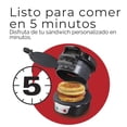 thumbnail image 5 of Sandwichera para Desayuno Hamilton Beach Placas Antiadherentes | Preparador de Sandwich con Huevo Libre de PFAS 600W, 5 of 5