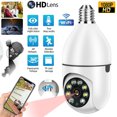thumbnail image 1 of Muyoka C谩mara de seguridad E27 Bulb Camera 1080P HD con alarma de detecci贸n de movimiento y versi贸n nocturna de 2MP, 1 of 7
