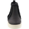 thumbnail image 5 of Toms Bryce Black Leather/Faux Fur Pull On Rounded Toe Elastic Fashion Sneakers (Black Leather/Faux Fur, 12), 5 of 6