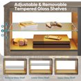 thumbnail image 3 of Bestier 63" TV Stand with 5 Storage and Cable Management, for PS5 for Living Room, Wash Grey, 3 of 7