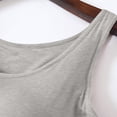 thumbnail image 6 of Lumtrix Girls V Neck Tank Tops Wide Strap Sleeveless Solid Undershirts Casual Summer Slim Fitted Cami Dark Gray L, 6 of 8