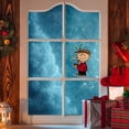 thumbnail image 2 of Northlight Peanuts Charlie Brown with Iconic Tree Double Sided Christmas Window Cling Decoration, 2 of 6