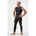 thumbnail image 6 of DEVOPS 3 Pack Men's Athletic Compression Shirts Sleeveless (2X-Large, Black/Black/Black), 6 of 7