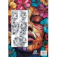 thumbnail image 2 of Flower Line Art Portraits Coloring Book for Adults: abstract art Coloring Book - abstract patterns Coloring Book faces - flowers coloring book (Paperback), 2 of 2