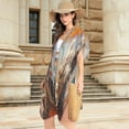 thumbnail image 4 of BZSMCE Women Creatively Tree-climbing Cuties Print Beach Cover-ups Size:S-2XL, 4 of 7
