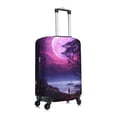 thumbnail image 3 of Daiia Purple Moon Tree Night Sky Luggage Cover, Thickened Washable Travel Luggage Covers, Elastic Unique Baggage Covers for 18-20 inch Luggage-Medium, 3 of 9