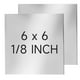 thumbnail image 1 of Placa de acero inoxidable YLJNGUS 304 152x152x3 mm (2 piezas), 1 of 7