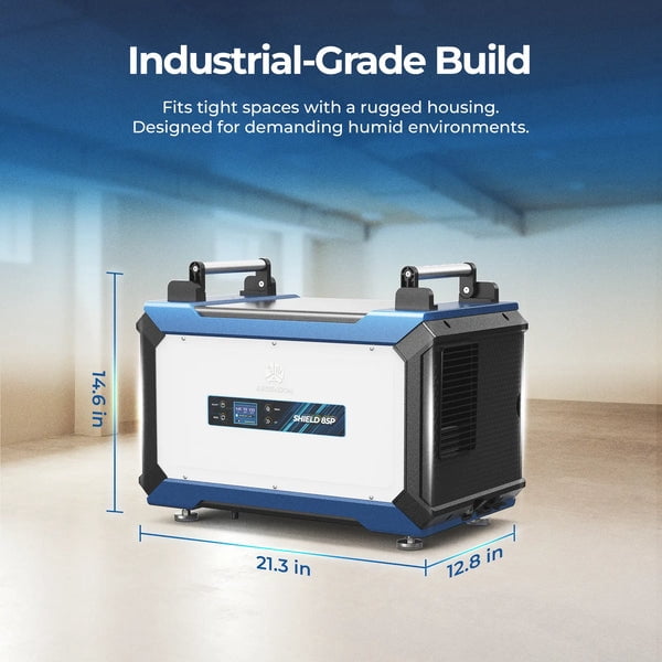 ARGENDON 180 Pints Commercial Dehumidifier with Pump for Crawl Space, Industry Water Damage Unit for up to 2,300 sq ft Large Space, Job Sites, Basement, Auto Defrost, 5 Years Limited Warranty