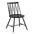 thumbnail image 3 of Weston Home Lydford Zigzag Low Back Windsor Classic Dining Chairs, Set of 2, Black, 3 of 7