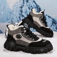 thumbnail image 3 of Men'S Winter Hiking Boots - Thermal Insulated Snow Boots with Lace-Up Closure, Non-Slip Rubber Sole - All-Season Outdoor Trekking Shoes for Men - Cold Weather, 3 of 9