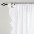 thumbnail image 3 of Innerwin Window Curtain Thermal Insulated Drapes Energy Efficient Blackout Thick Solid Curtains UV Protection Ruffled Rod Pocket Privacy Panel White W:59"x H:98"/ 150cm*250cm, 3 of 8