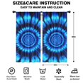 thumbnail image 2 of Blackout Kids Curtains,Blue Tie Dye Spiral Pattern Childrens Insulated Curtains Set Of 2,Bedroom Essentials,Toddler Room Decor 42"x84", 2 of 5