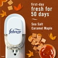 thumbnail image 5 of Febreze Plug Refill Odor-Fighting Air Freshener Sea Salt Caramel & Maple Scent, 3 Ct 0.87 fl oz Each, 5 of 15