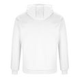 thumbnail image 3 of Sweatshirts for Men Male Autumn And Winter Hooded Warm And Comfortable Thick Wool Velvet Bottoming Sweatshirt Long Soft Hoodie for Men Thick Hoodie Sweat Shirts Zip Sweatshirts Sweatshirt Yo White XL, 3 of 8